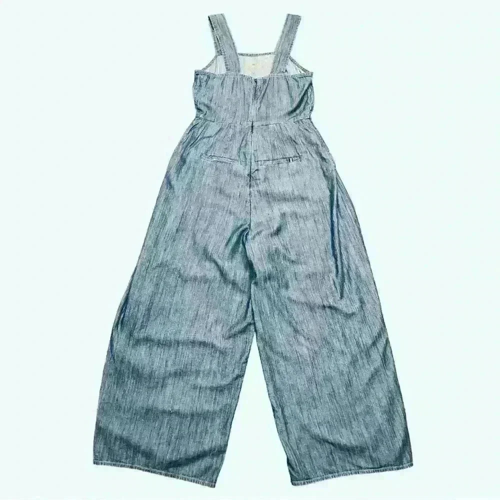 Tommy Jeans Women's Sleeveless Jumpsuit with Zipper, Pockets, Wide Leg, Size XS - Picture 8 of 13